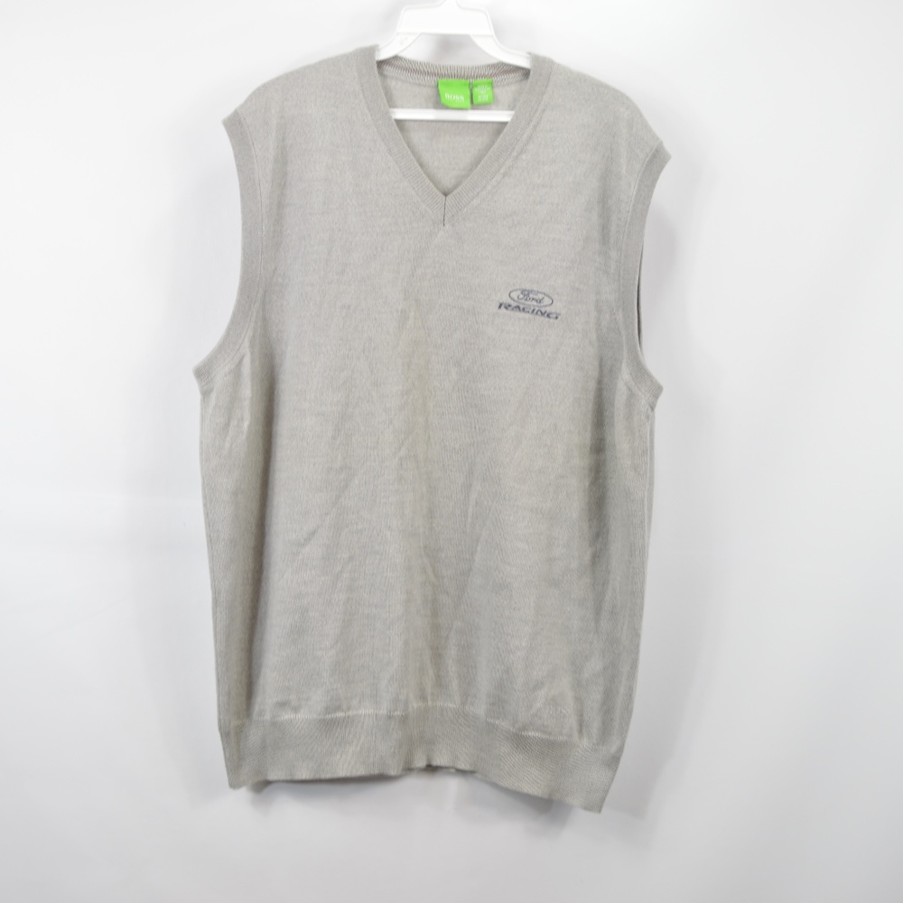 Hugo Boss Mens Xl Ford Racing V Neck Sweater Vest